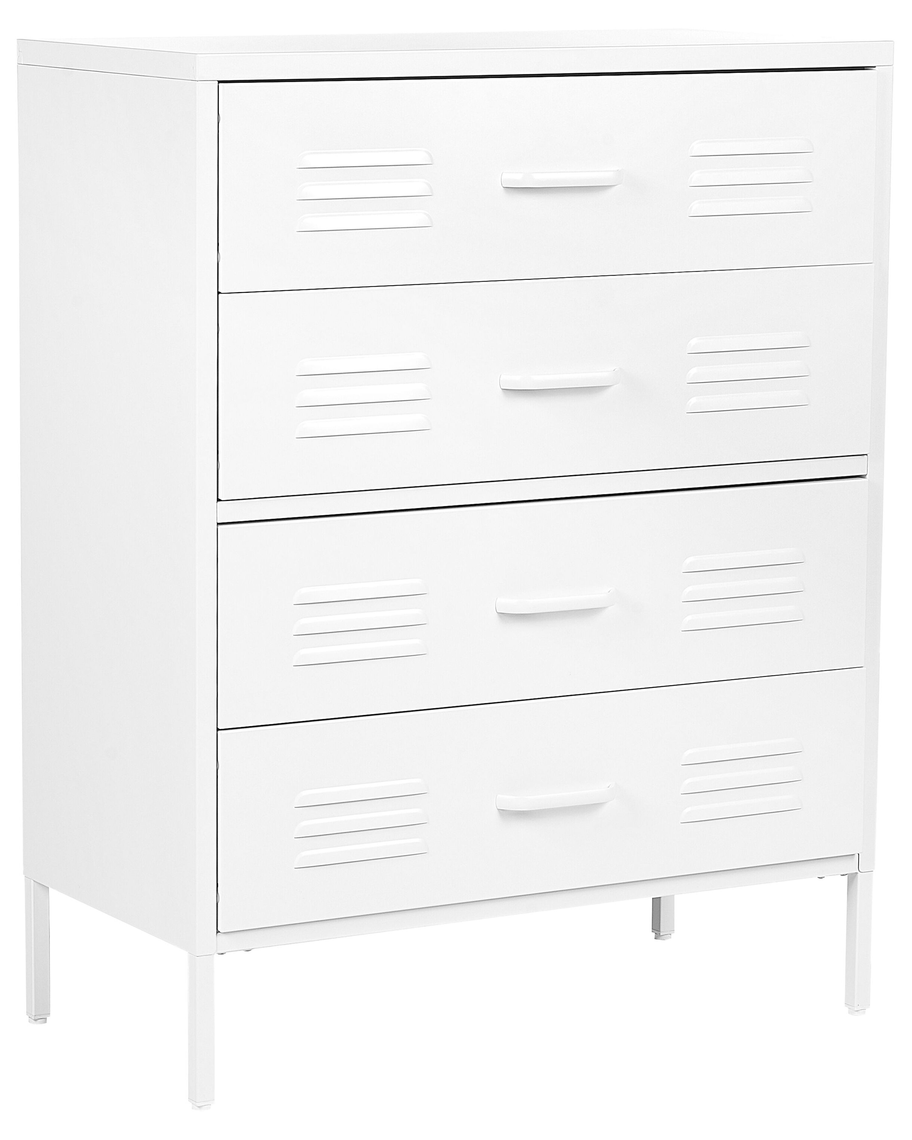 Chest of Drawers ENAGO Metal White