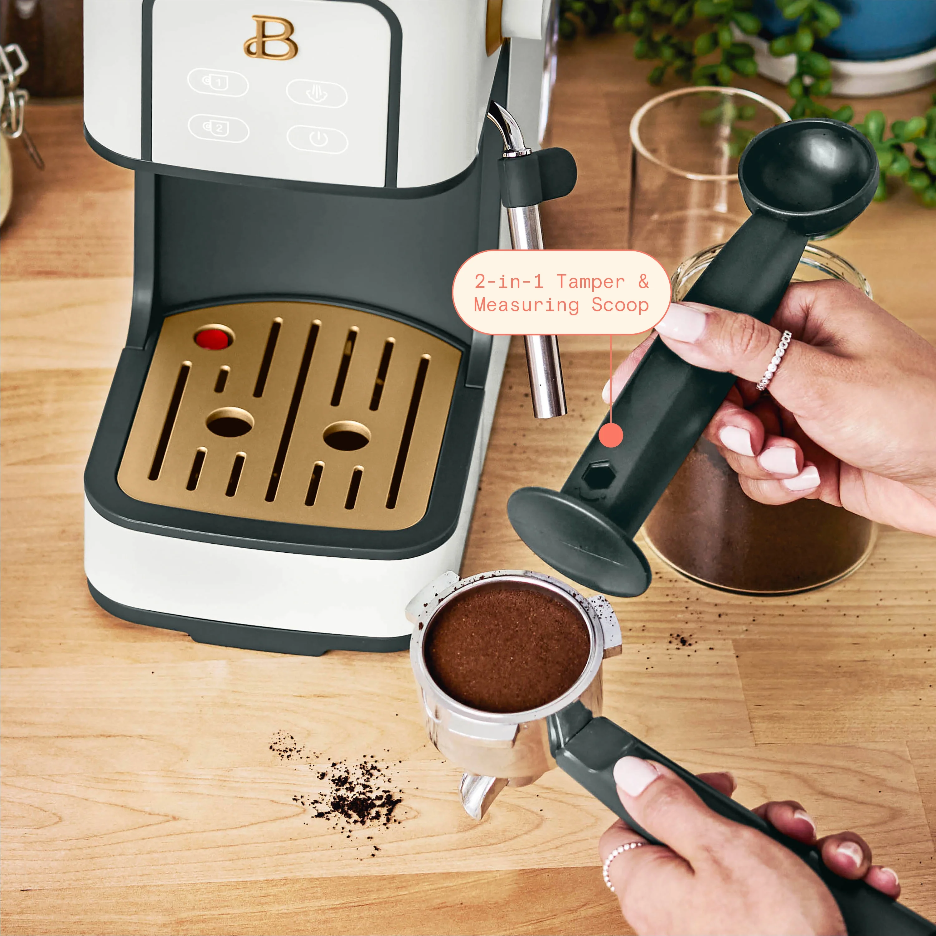 Beautiful Slim Espresso Machine with 20-Bar Pressure, Black Sesame by Drew Barrymore - Image 51