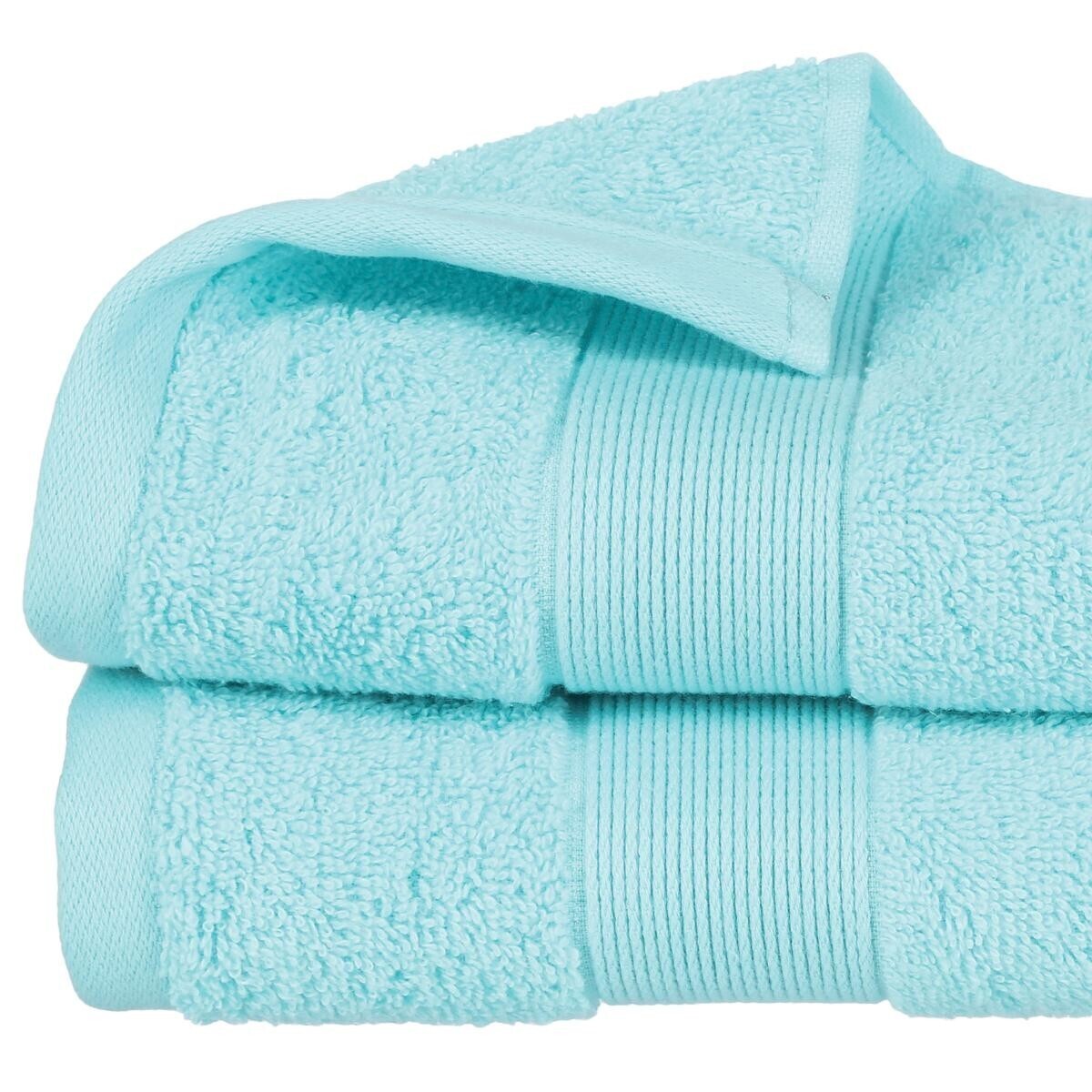Hand towel "Essential", cotton Cotton, Turquoise Blue, 50x90 cm, 400 g/m&sup2;