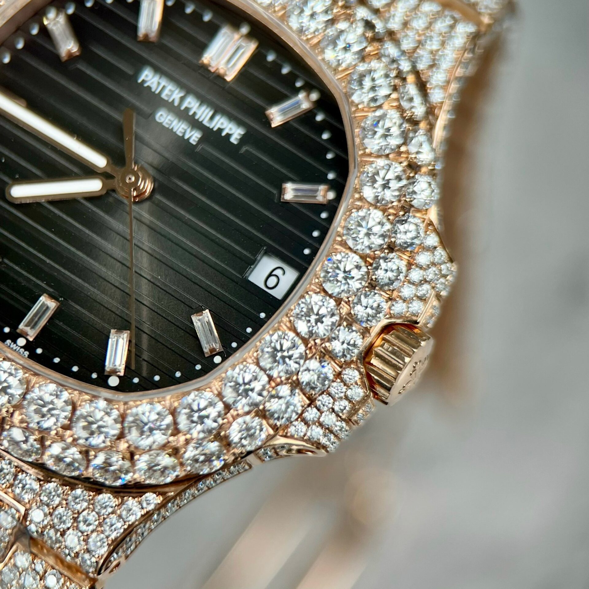 Patek Philippe 5711 Replica Watch With Moissanite Diamond Refined 3K 40mm - Top club