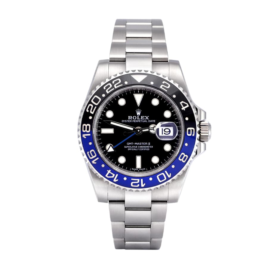 Rolex GMT-Master II Black Dial Batman Bezel 116710BLNR Oyster Replica - Elite Watch Atelier
