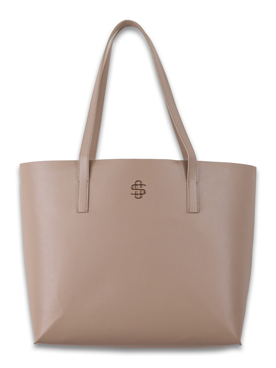 0126-BAG-LTHR-VGN-TOTE-BEIGE - Simply Southern Outlet
