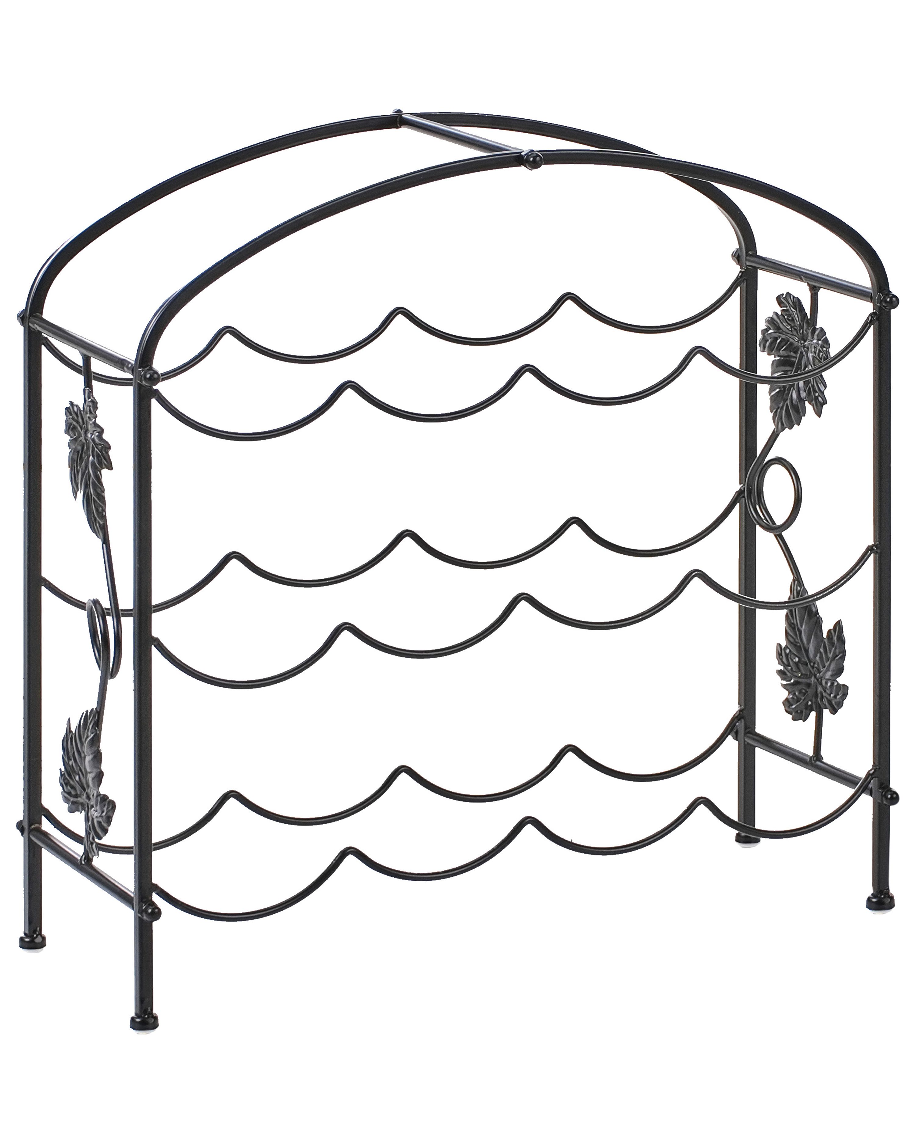 Wine Rack BUNDORAN Metal Black