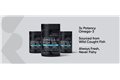 slide 2 of 4, zoom in, image of 3 bottles of omega-3 fish oil softgels with text: "3x potency omega-3. sourced from wild caught fish. always fresh, never fishy."