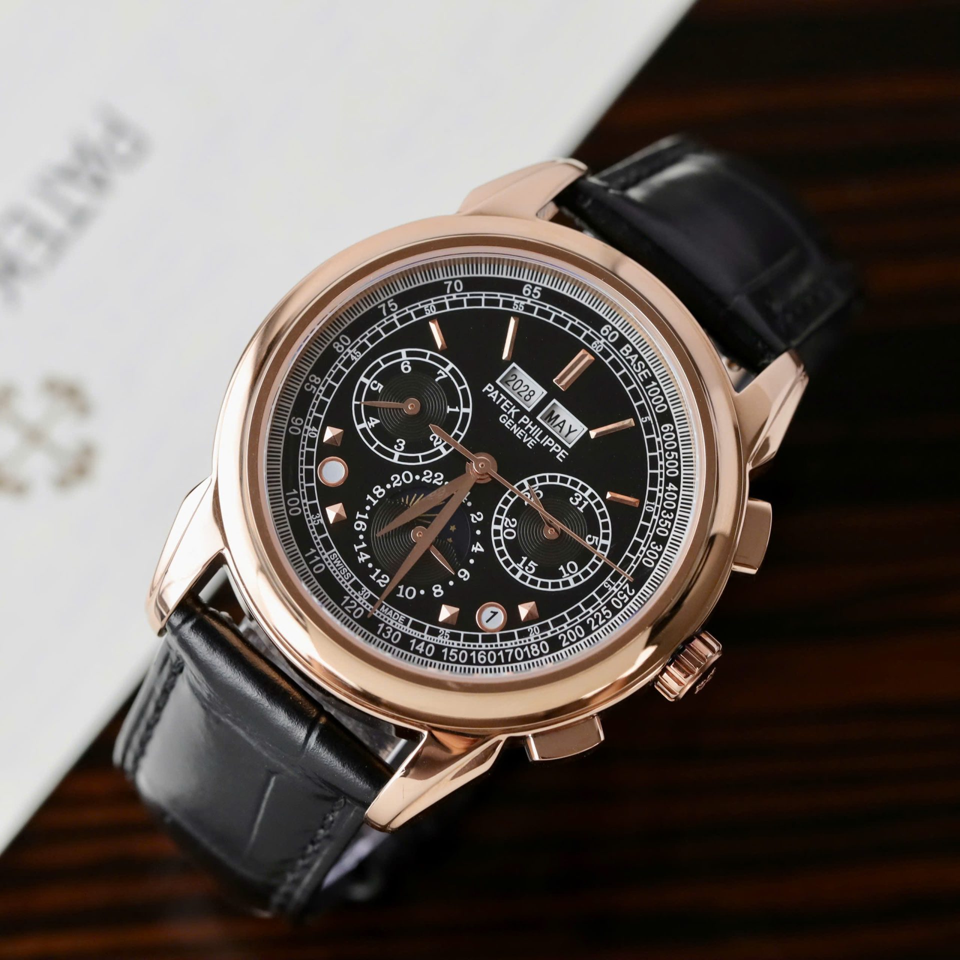 Patek Philippe Grand Complications 5270J Leather Strap Fake Watch 41mm - Top club