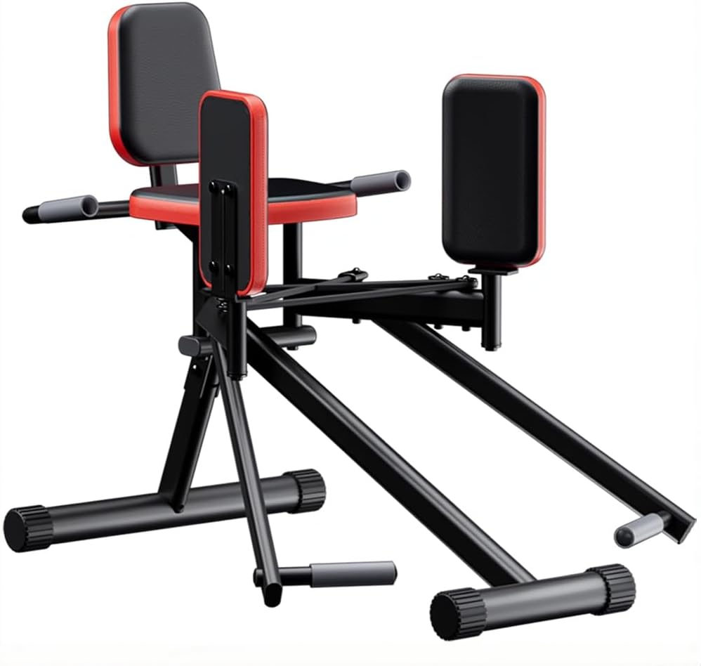 Hip Abduction & Glute Exercise Machine – Home Gym Thigh and Booty Workout Equipment for Women & Men – Compact Abductor Trainer with Adjustable Resistance & 35 lb Resistance Band