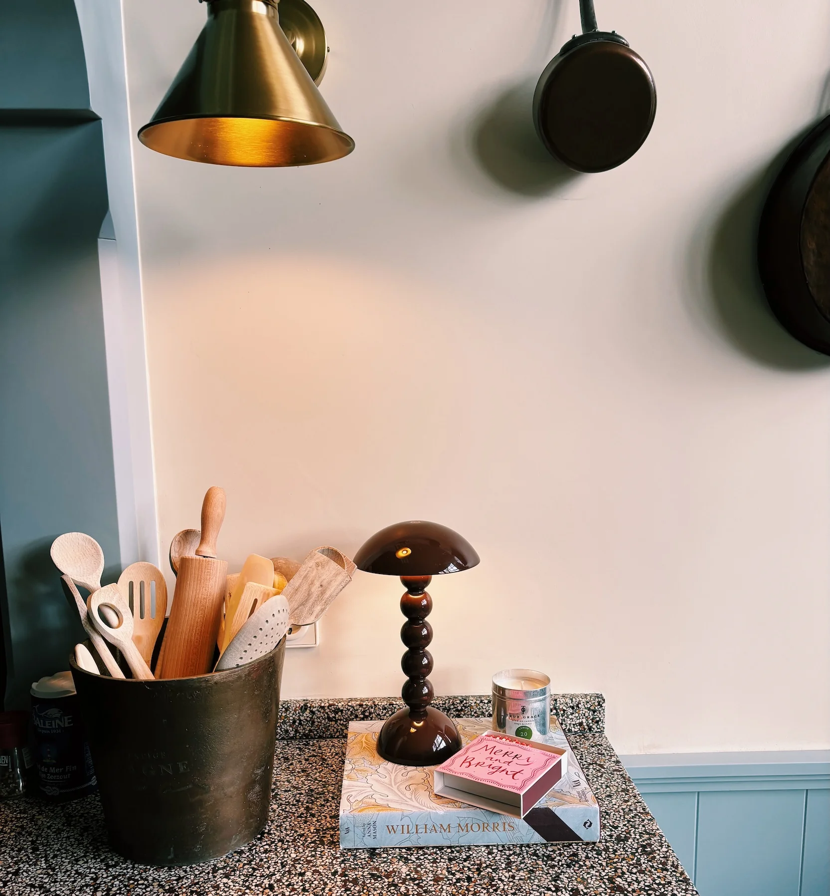 Addison Ross Brown Rechargeable Table Lamp