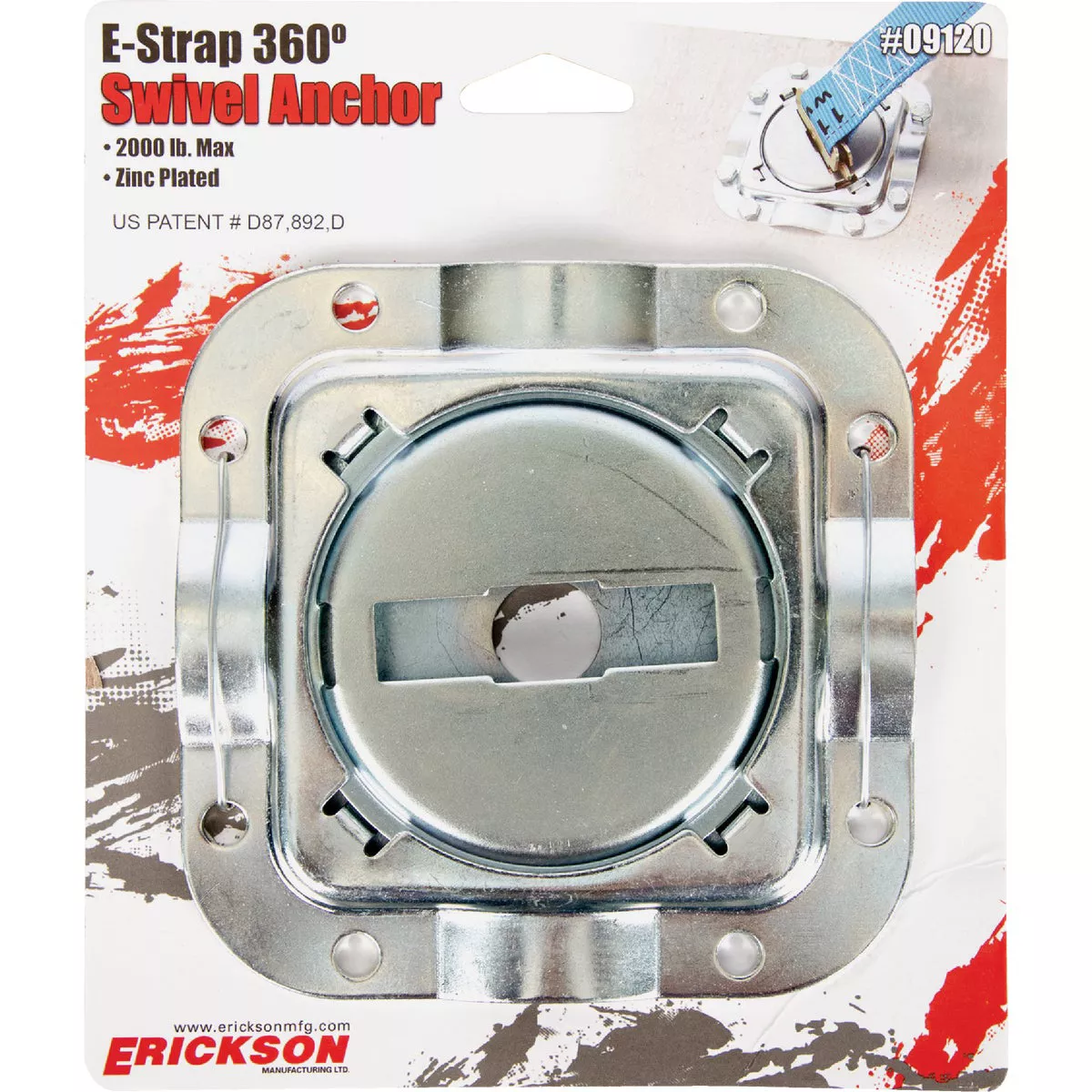 Erickson 360 Degree E-Slot Swivel Anchor