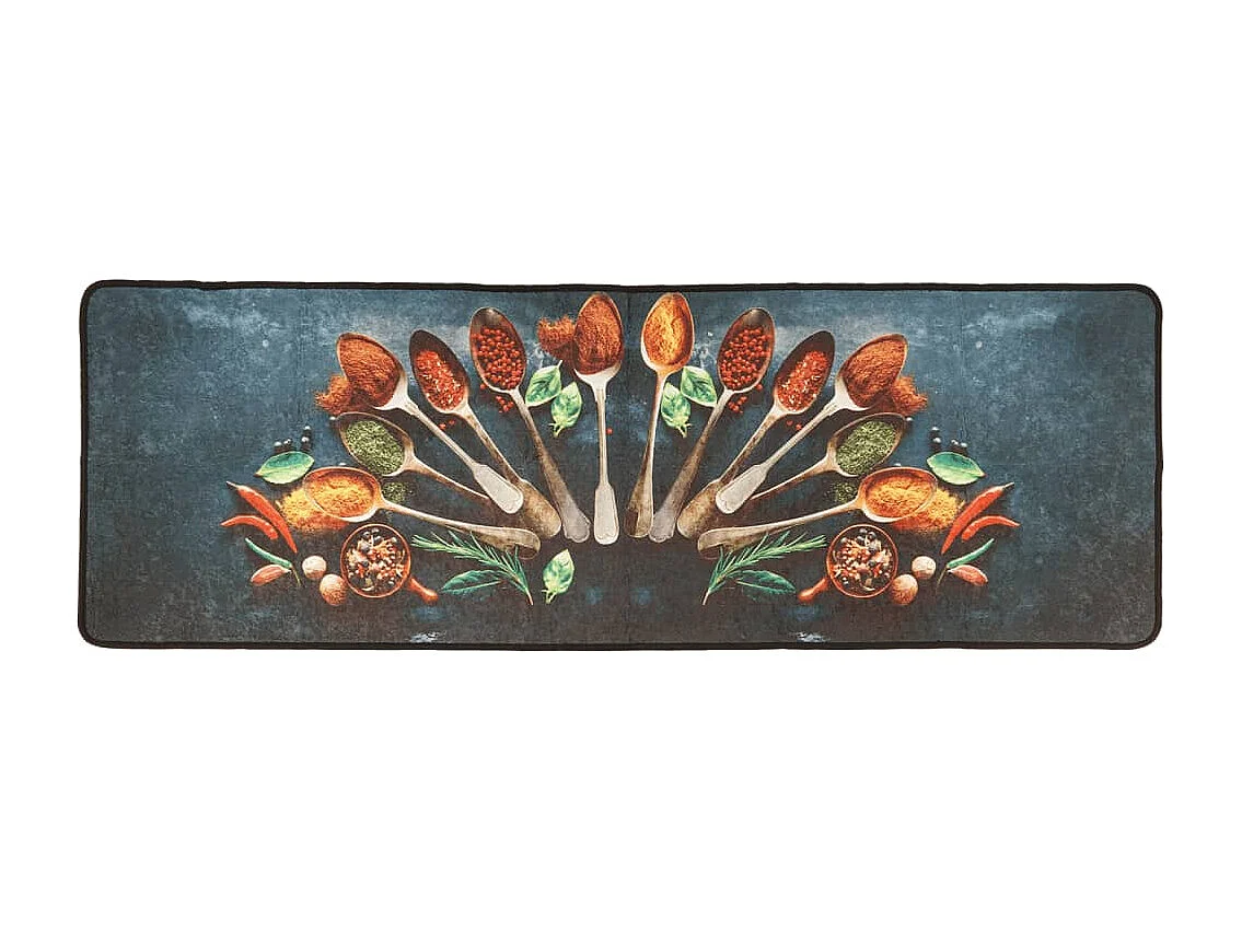 Tapis de cuisine multicolore 60x180 lavable antidérapant