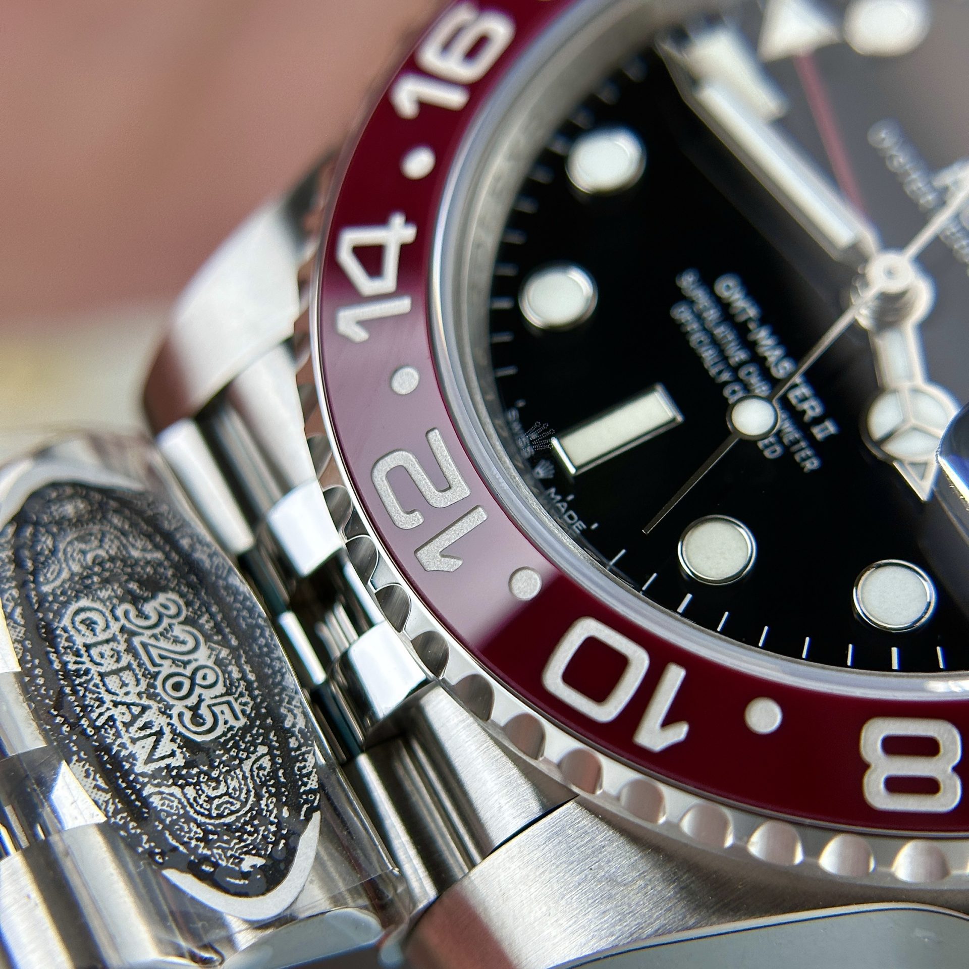 Rolex Replica Watch GMT-Master II Coke Black Dial Strap Jubilee Clean Factory 40mm - Top club