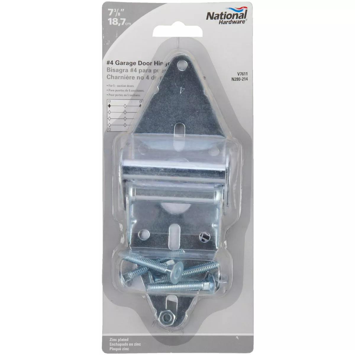 Prime-Line 3 In. W. 14ga Steel # 4 Standard Hinge