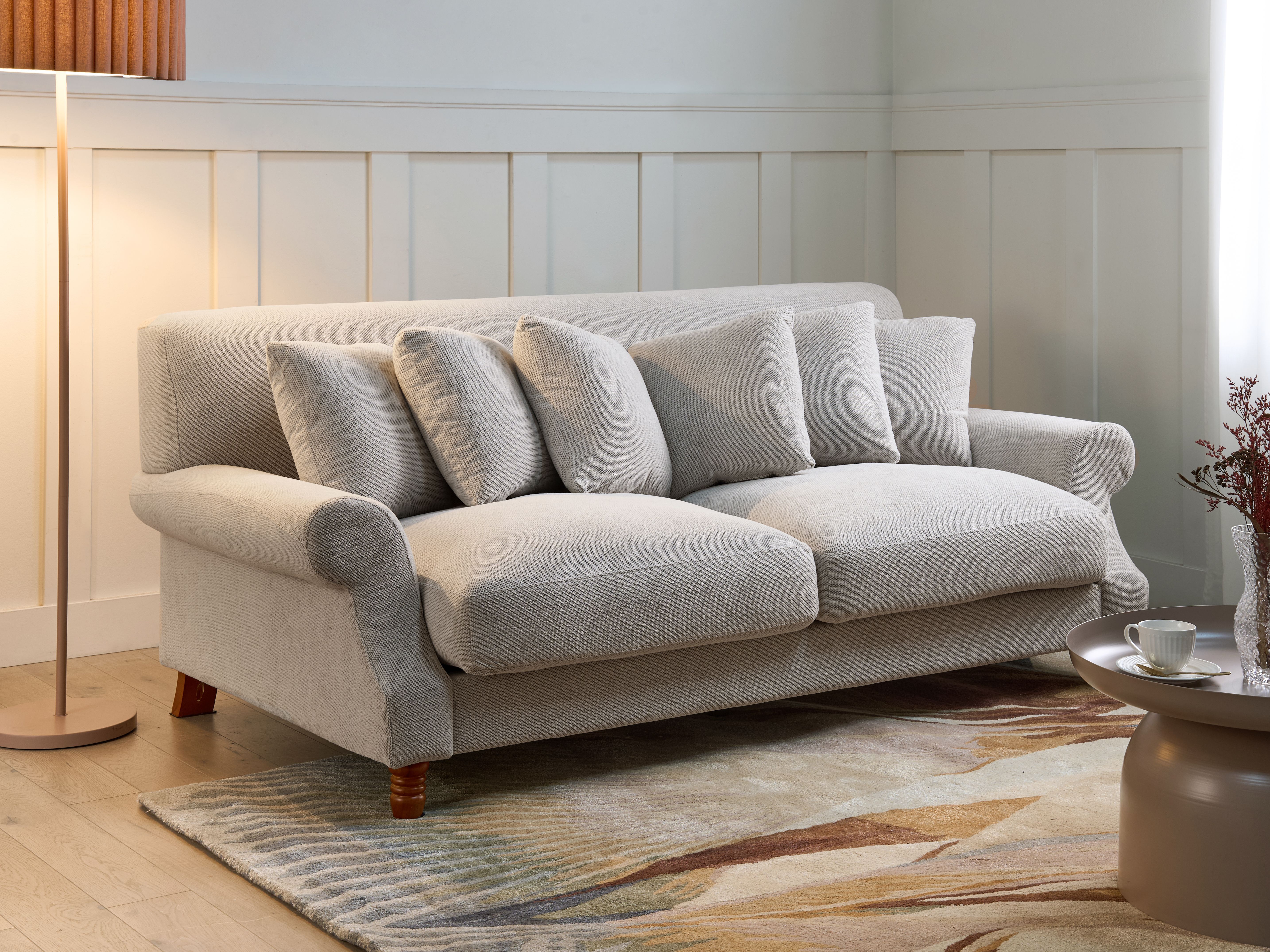 Sofa 2 Seater EIKE Fabric Off-White