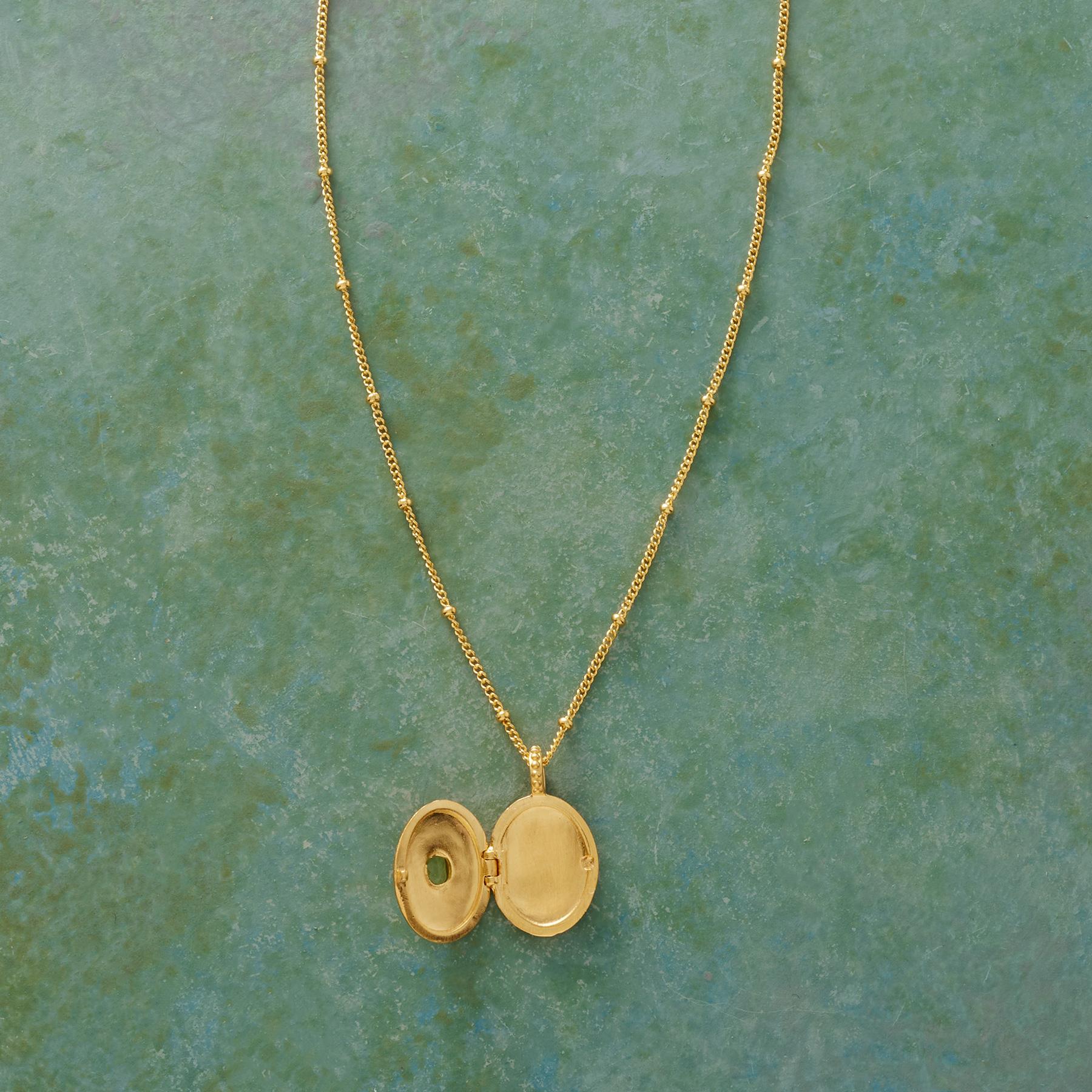 Gold Vermeil Birthstone Locket - Sundance Clothing