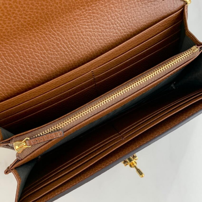 Replica Gucci Jackie 1961 Chain Wallet 652681 In Blue Denim1:1High-quality replica