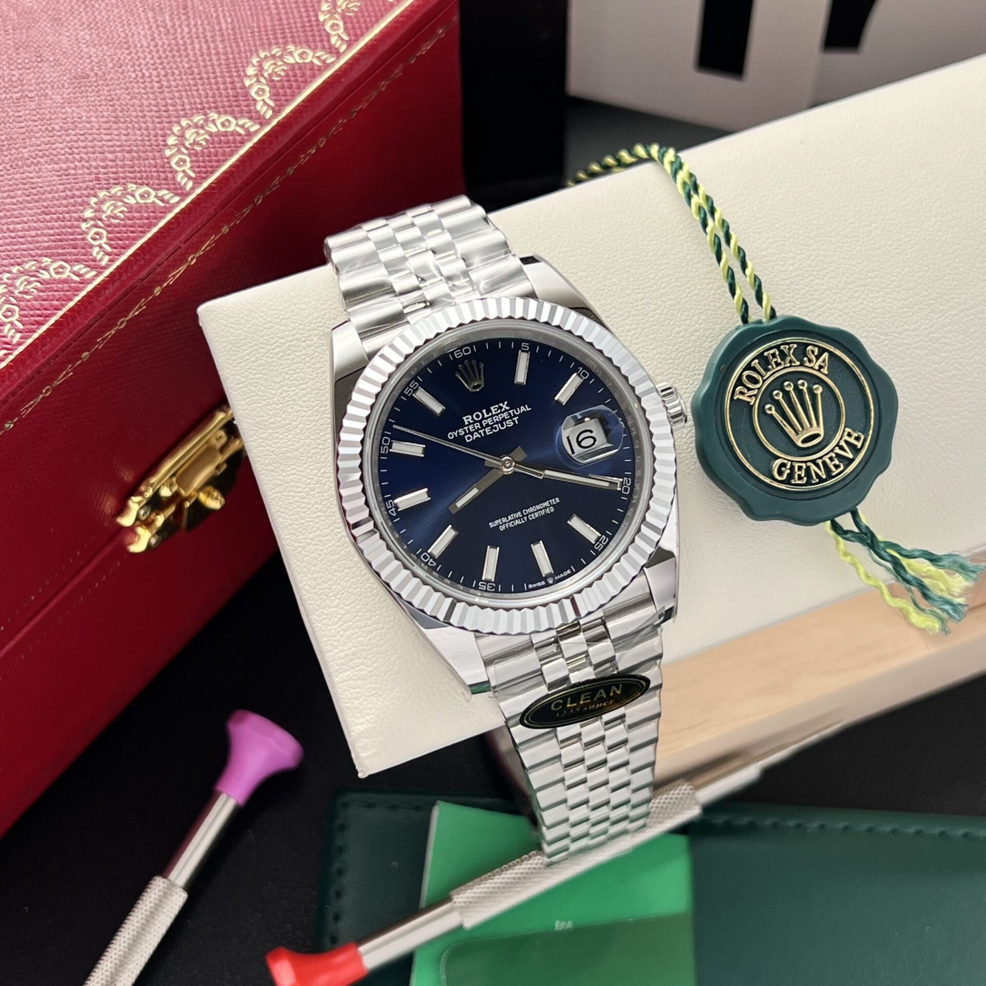 Rolex Replica Watch Datejust 126334 Blue Dial Clean Factory 41mm - Elite Watch Atelier