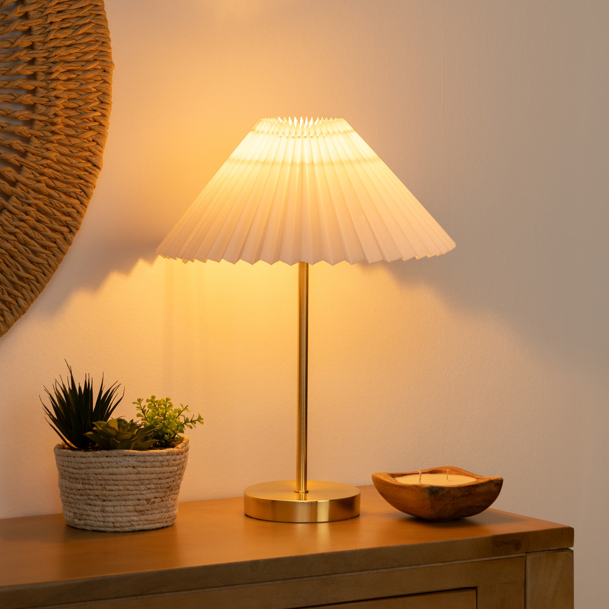 Lamp "Jiling" Metal, white, h.47 cm
