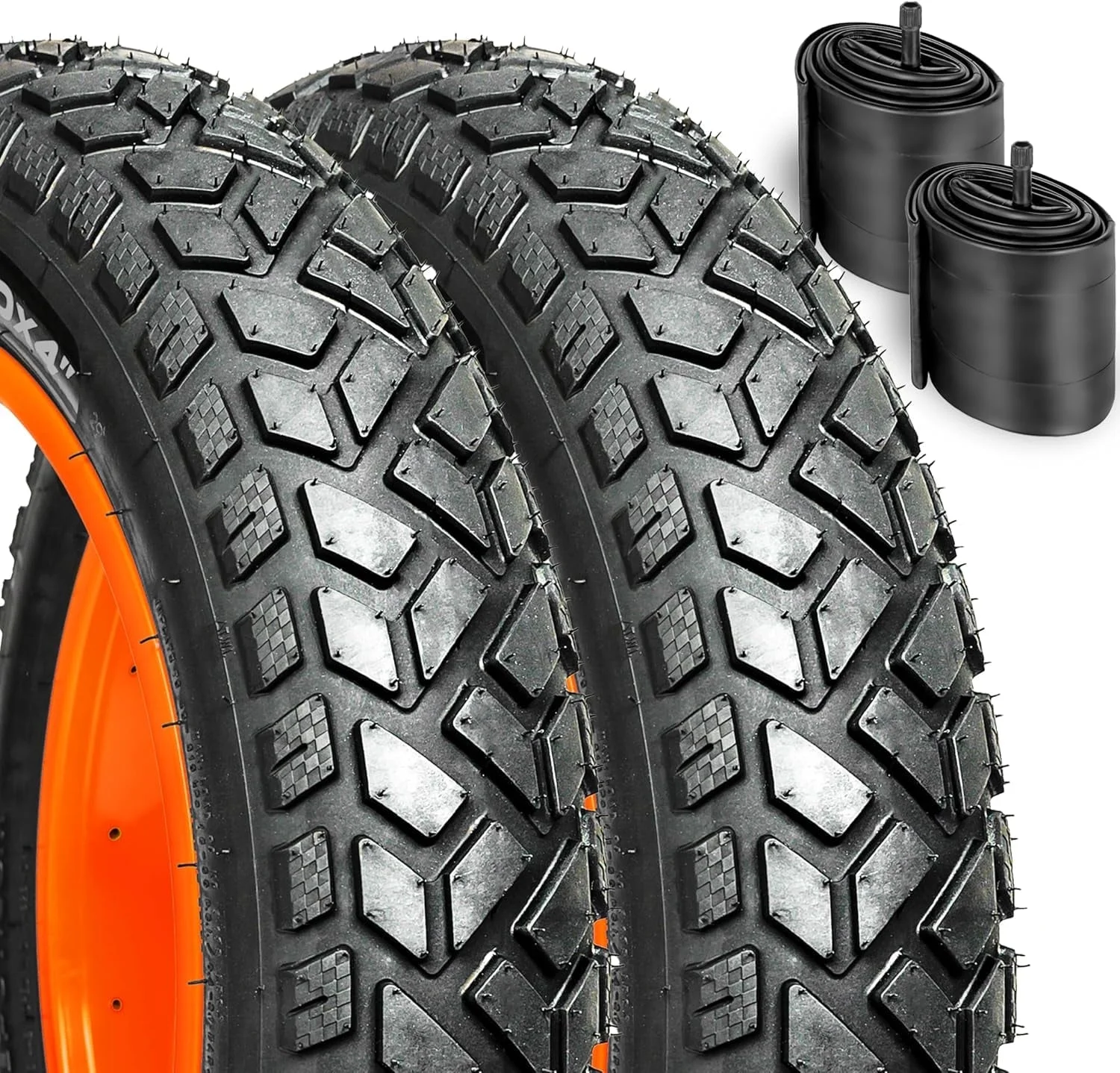 HEB ALLSCAPE Heavy Duty 20x4 Bike Tire + Tube - Includes 2 Tires for Optimal Performance - Image 11