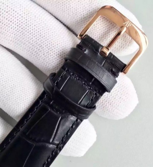 Replica Audemars Piguet Jules Audemars 15170 RG Black Dial Leather Strap A3120 - Top club