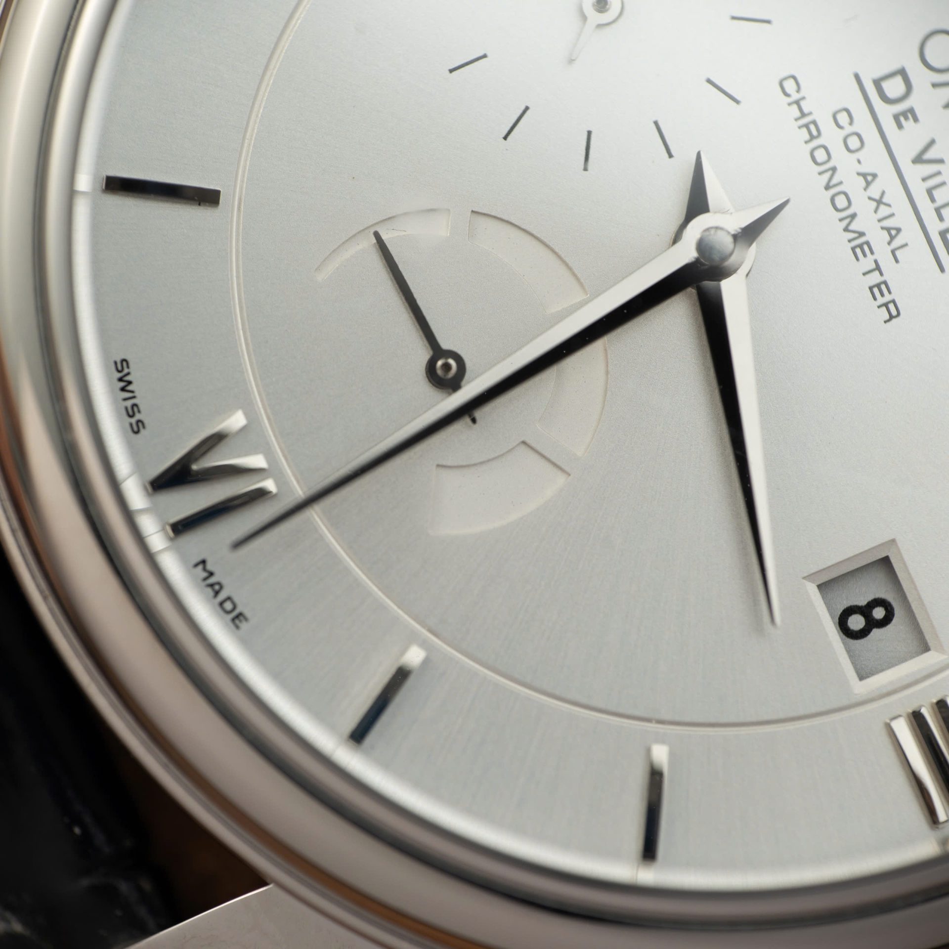 Omega De Ville Prestige Power Reserve Replica 11 Watches White Dial Leather Strap 39.5mm - Top club