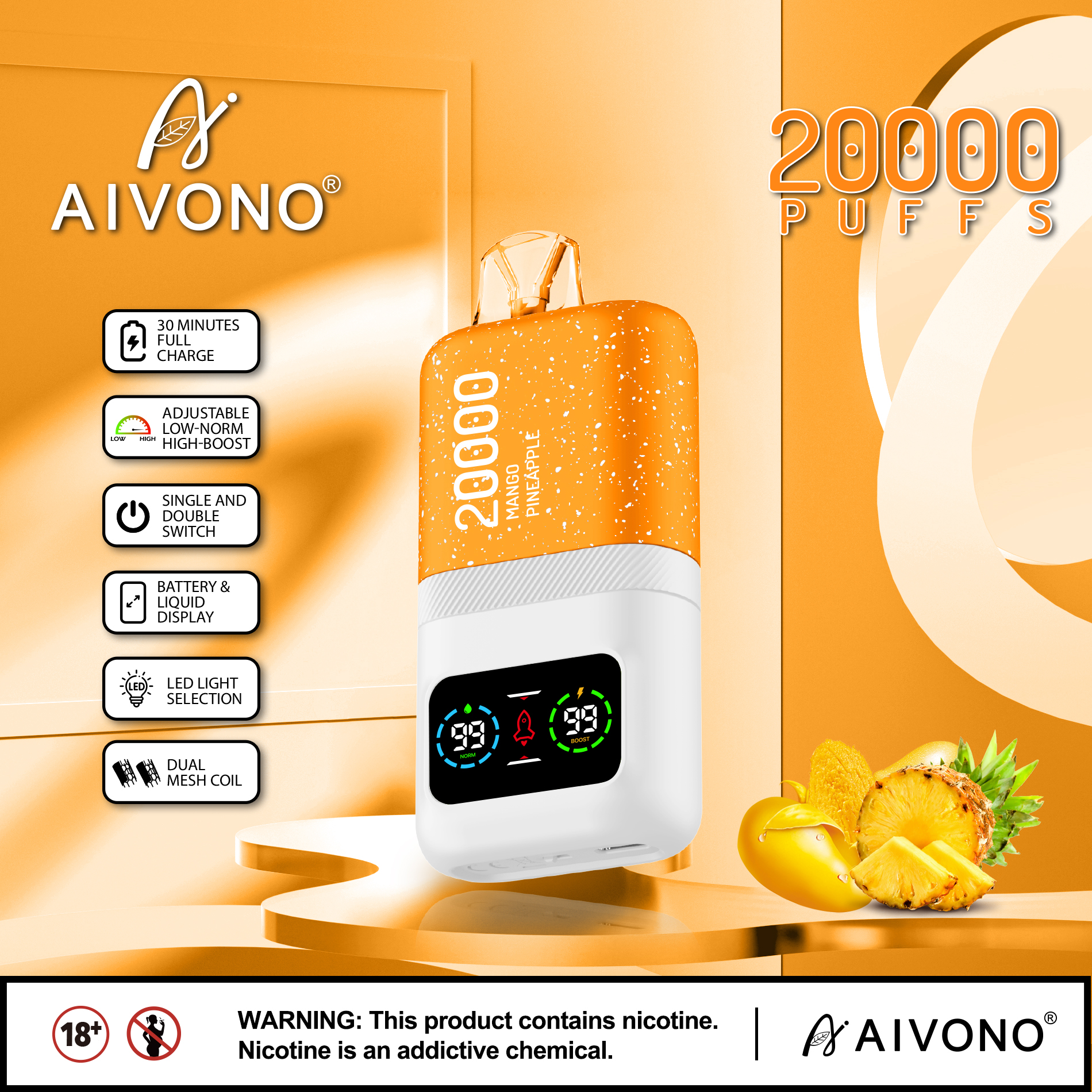AIVONO AIM MAGIC 20000 Puffs Disposable Vape