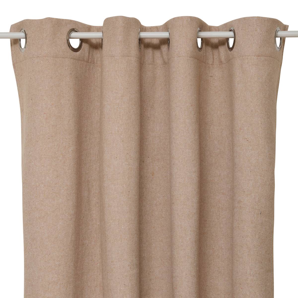 Insulating Curtain "Kys" Beige linen, 140x260 cm