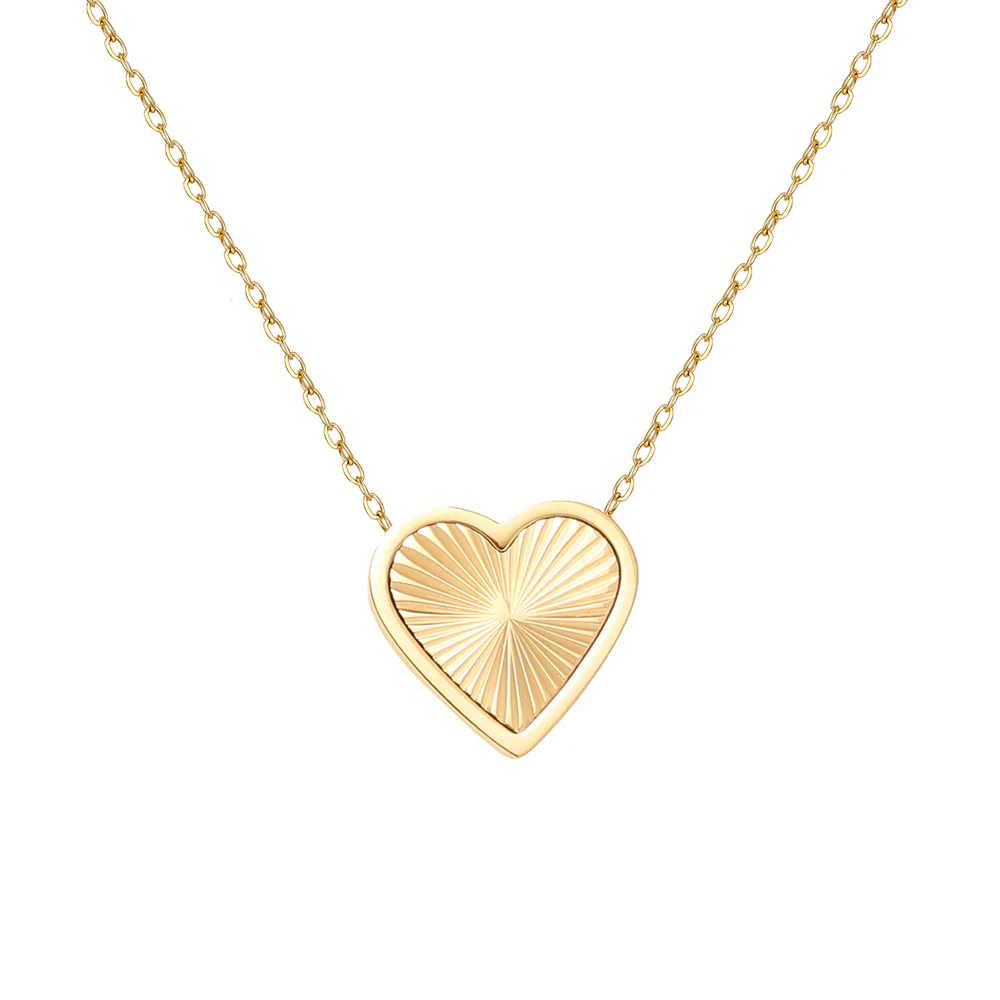 18K Gold Plated Tiny Heart Necklace | Dainty Necklace for Women | Personalized Letter Heart Choker | Adjustable Size