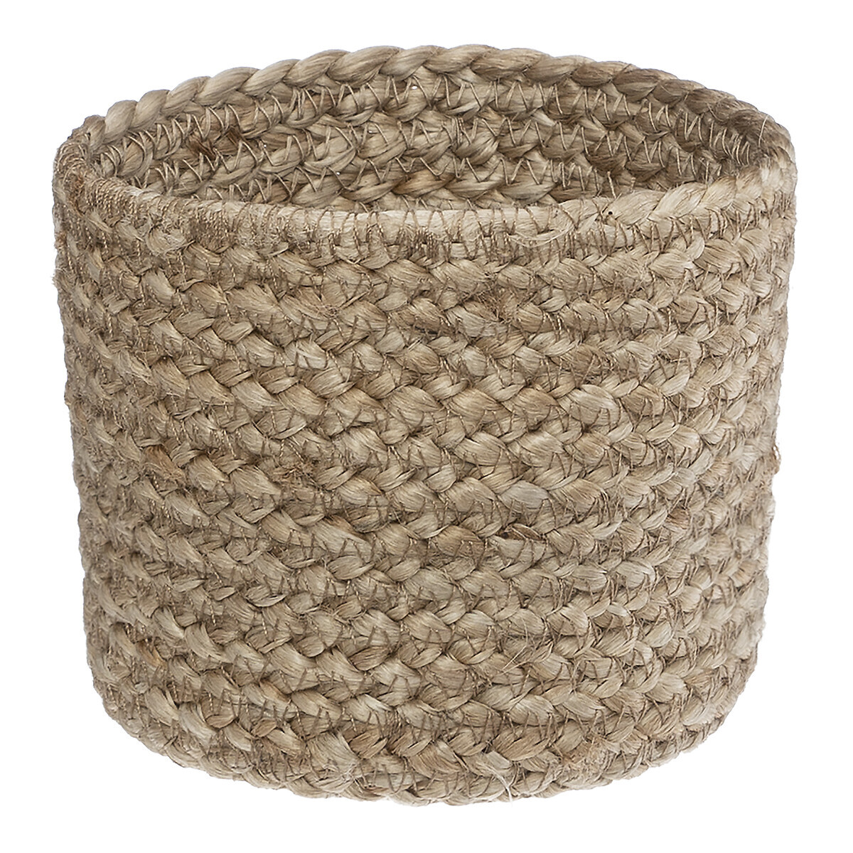 Set of 3 baskets, jute Black, D.11/16/19 cm