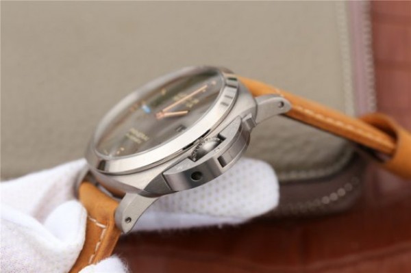 Replica Panerai PAM1351 Titanium ZF Brown Dial Brown Asso Strap P9010 - Top club