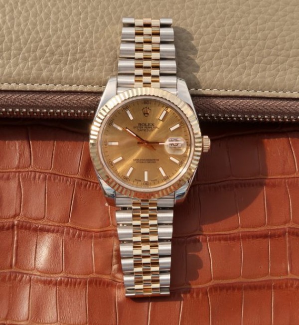 Replica Rolex DateJust 41mm 126333 Noob YG Wrapped YG Dial SS/YG Bracelet A3235 - Top club
