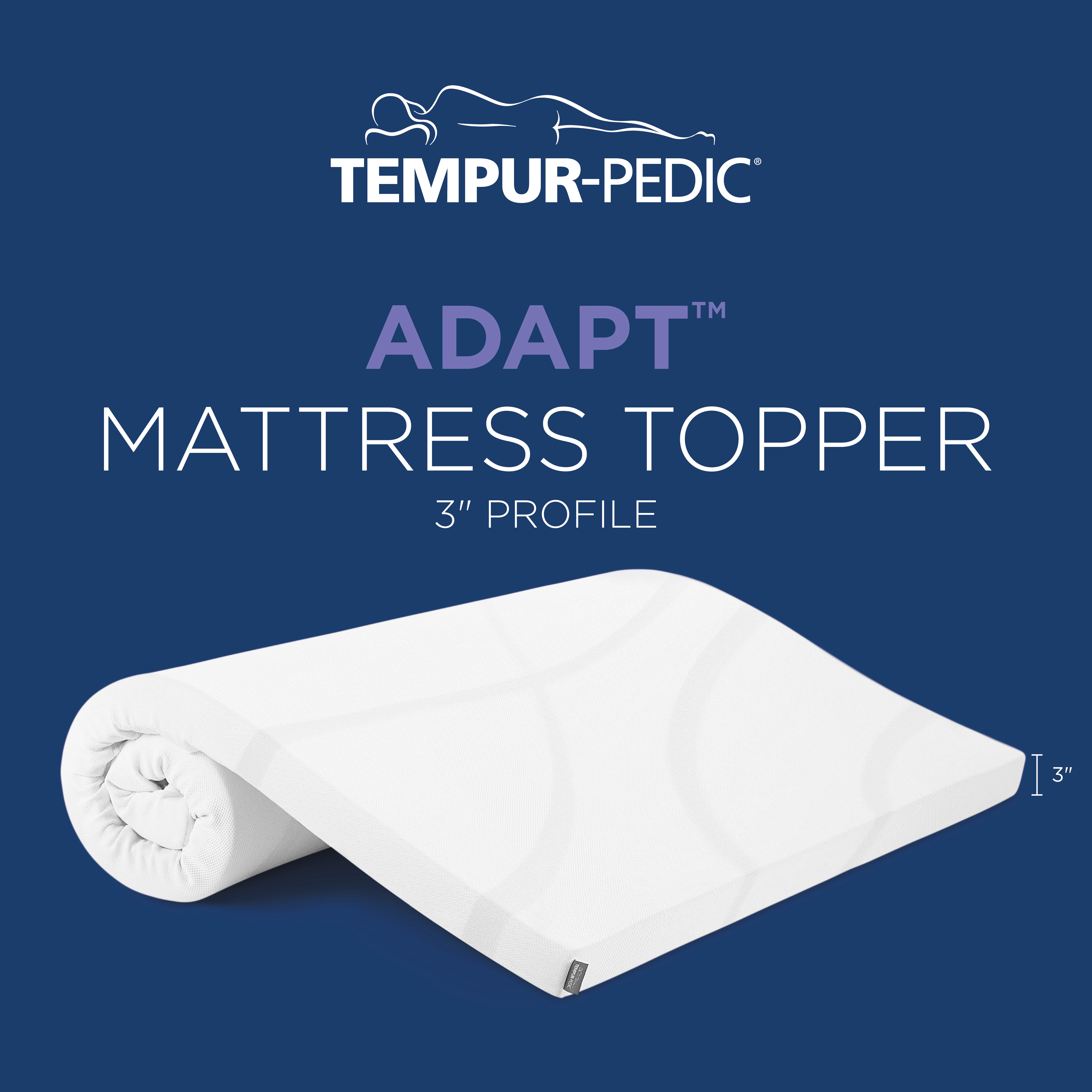 Tempur-Pedic Adapt 3-inch Mattress Topper, Twin