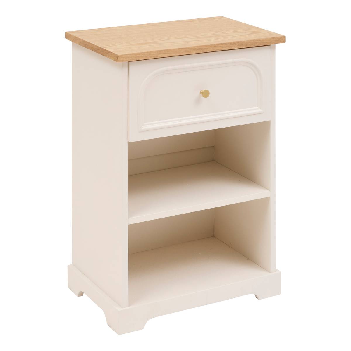Bedside Table "Mohea" Ivory, 45x30 cm
