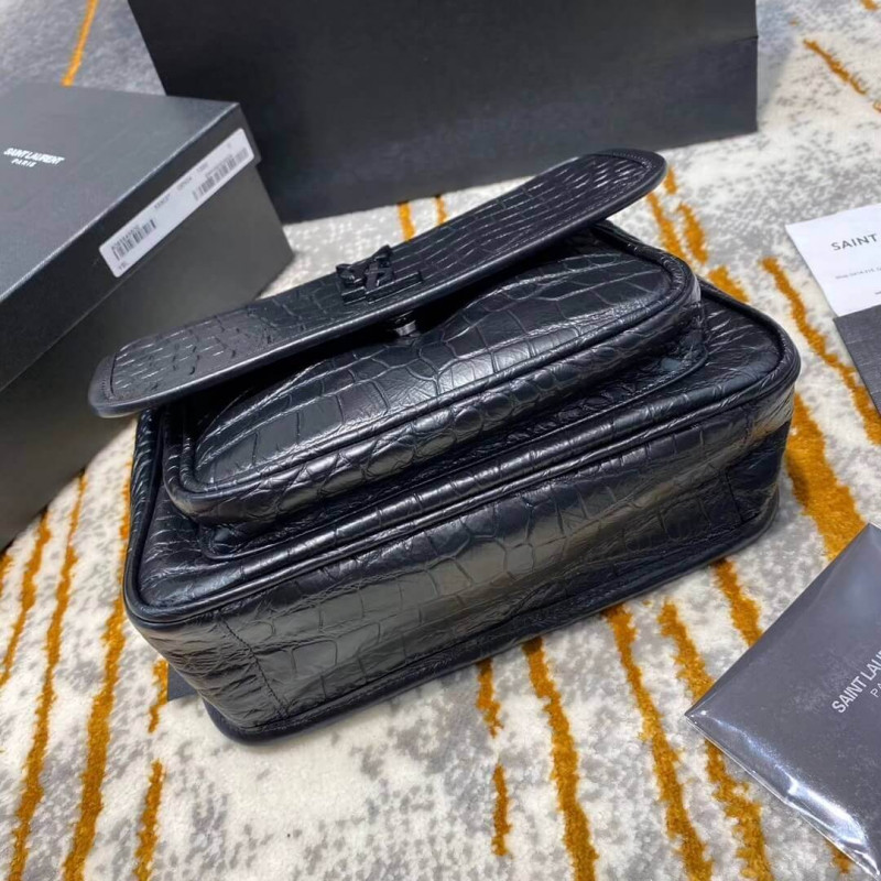 Replica Ysl Saint Laurent Niki Baby In Soft Crocodile-Embossed Leather 5330371:1High-quality replica