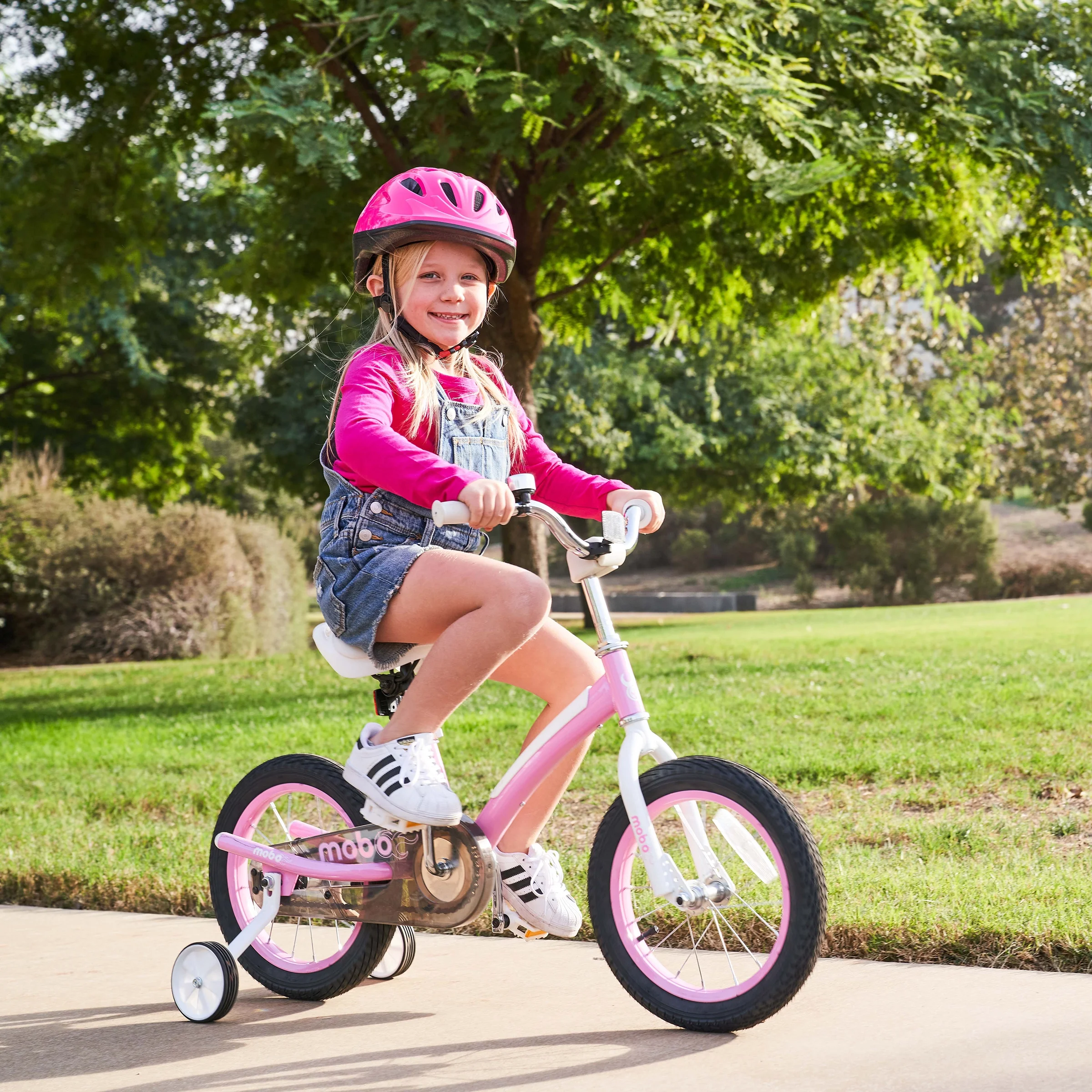 Mobo First Boy's 14" Kids Bike, Ages 3-5 Years Old, Red - Image 49