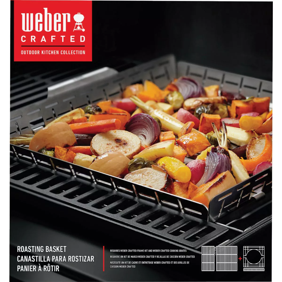 Weber 17 In. W. x 16 In. L. Stainless Steel Grill Basket
