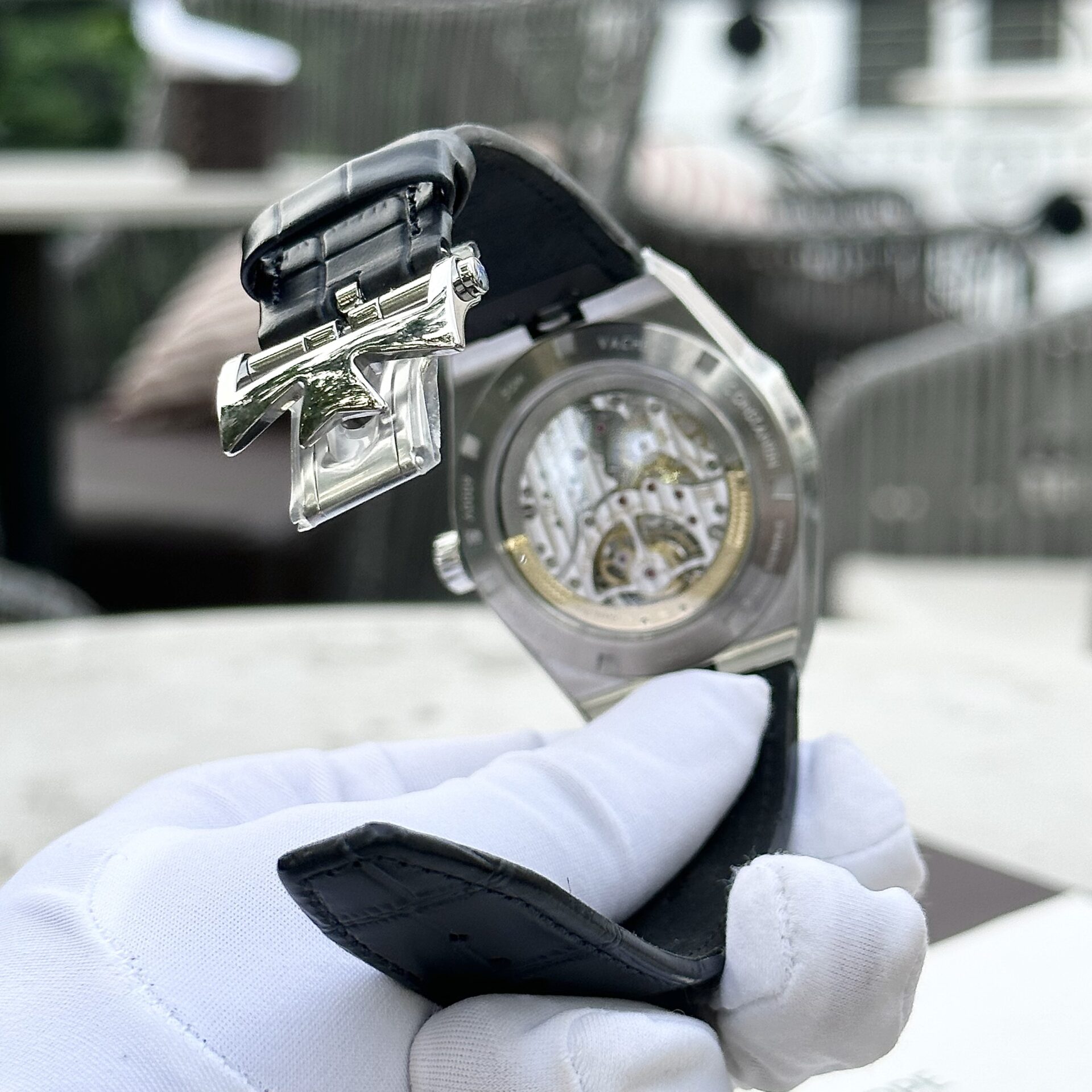 Vacheron Constantin Overseas Best Replica Watch Tourbillon 6000V Leather Strap BBR 42.5mm - Top club
