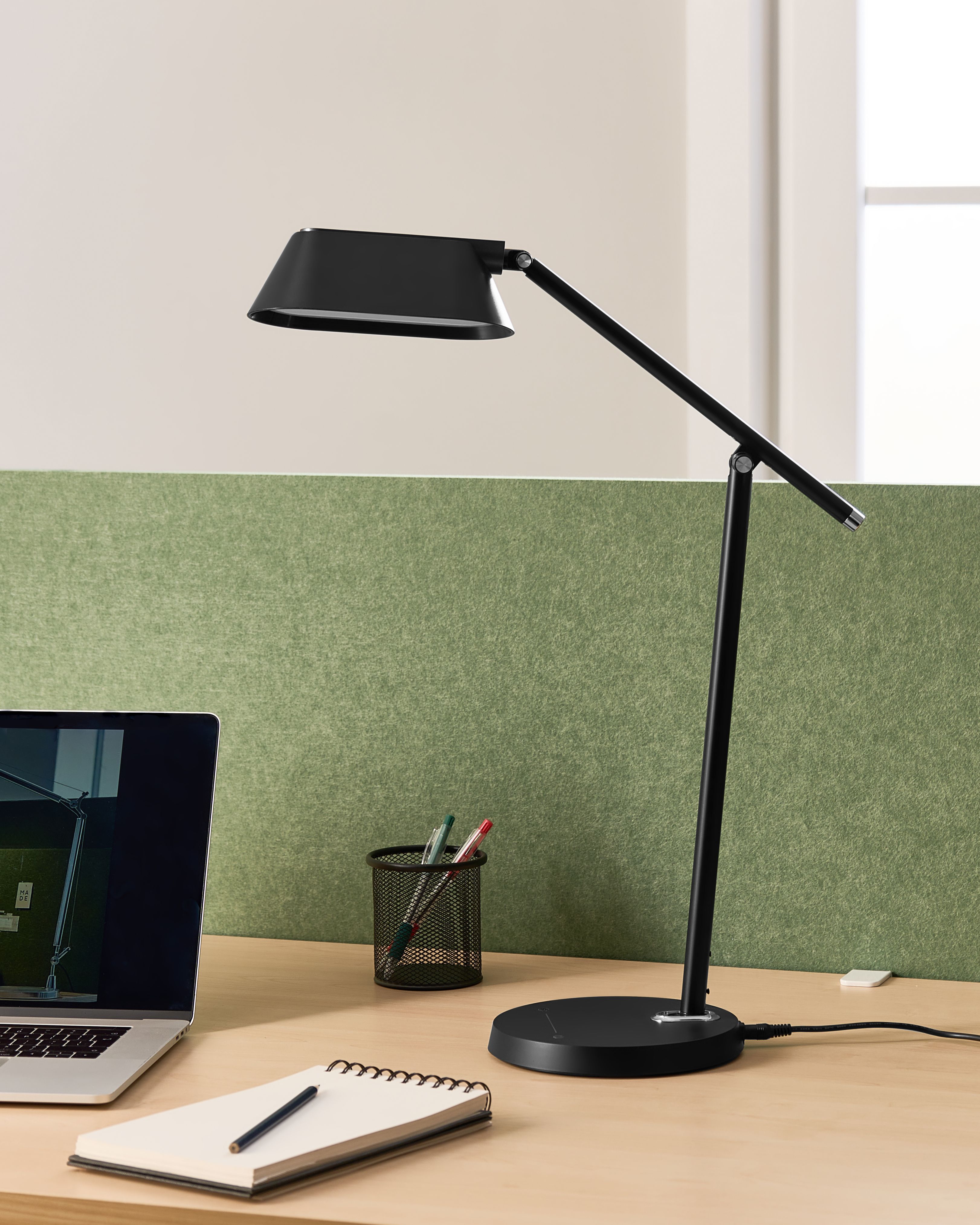 LED Desk Lamp LEONIS with Dimmer Black