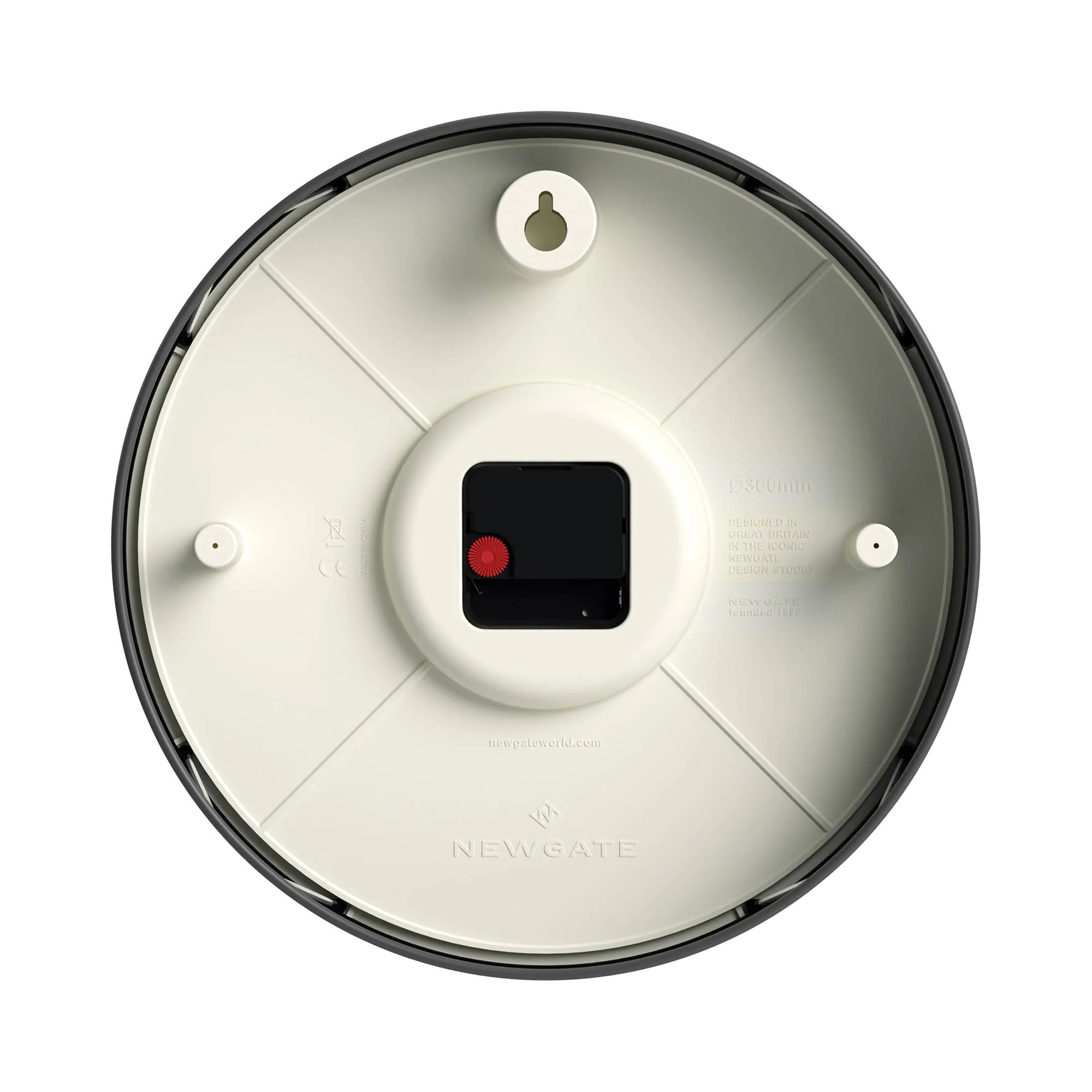 Newgate Master Edwards wall clock in grey