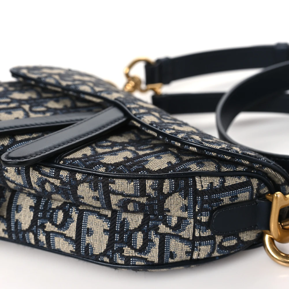 Flawless Replica Dior Saddle Bag – Mirror Quality in Blue Oblique1:1High-quality replica
