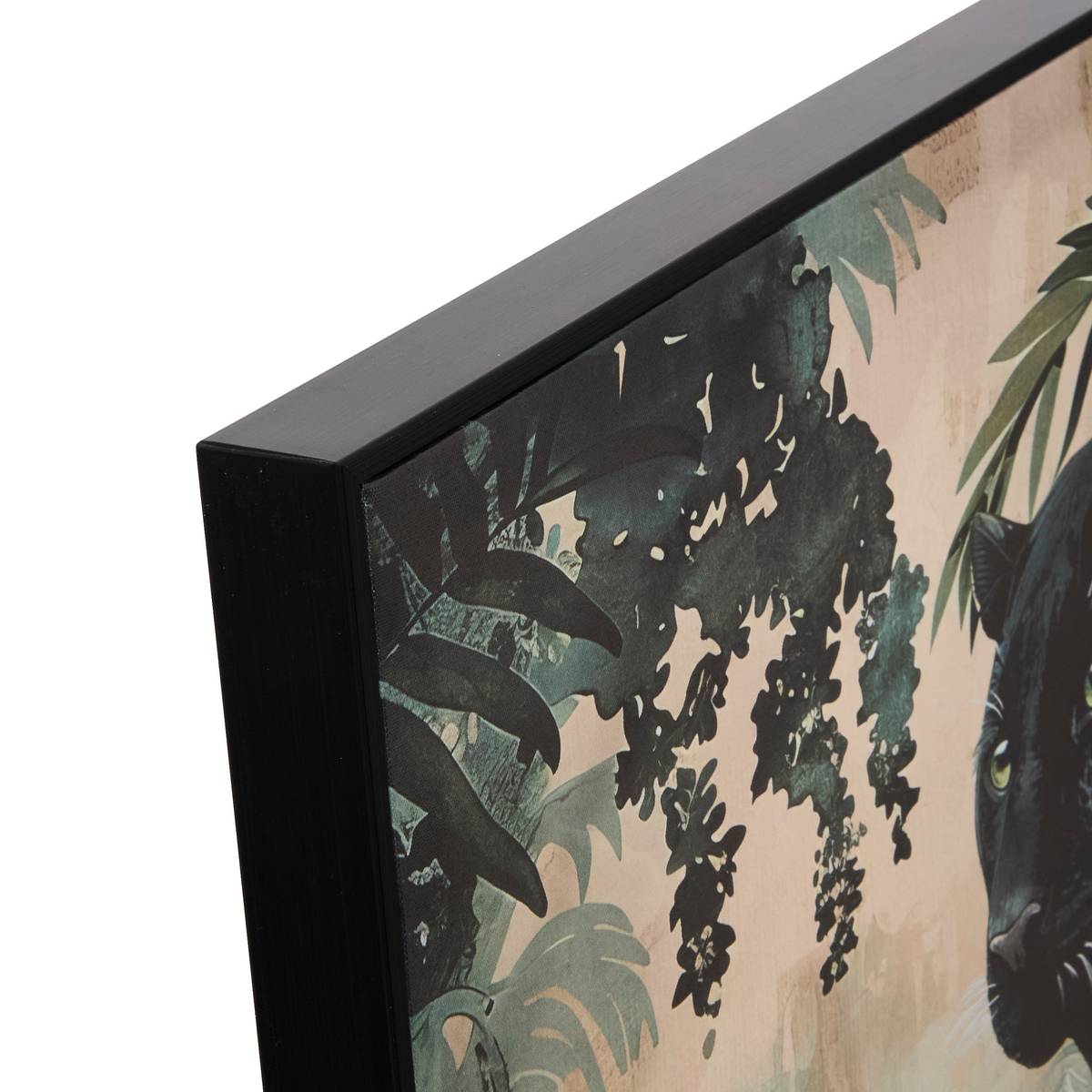 Framed Printed Canvas "Lacey" Green, 50x70 cm