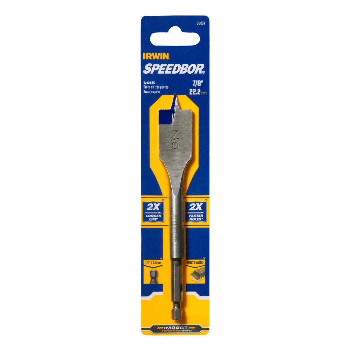 Irwin Speedbor 7/8 In. x 6 In. Spade Bit