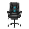 Hoffree Office Chair Ergonomic Computer Desk Chair Big and Tall Executive Leather Chair High Back Adjustable Task Chair with Wheels Lumbar Back Support Footrest for Home Office Black