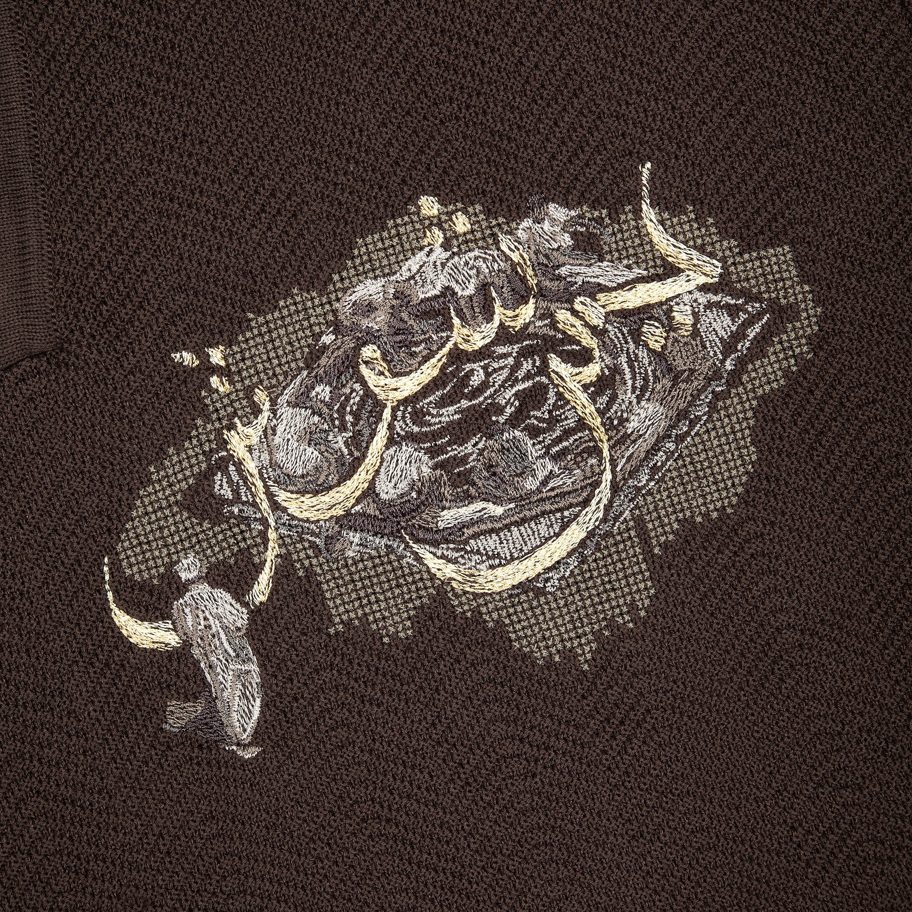 "aziza" polo Knit brown