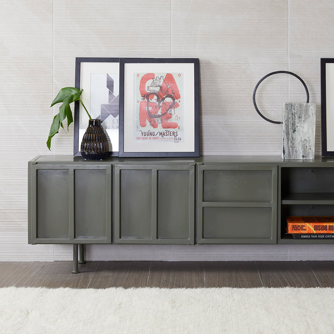 New Routz Calgary Tv-meubel B 200 cm - Olijfgroen