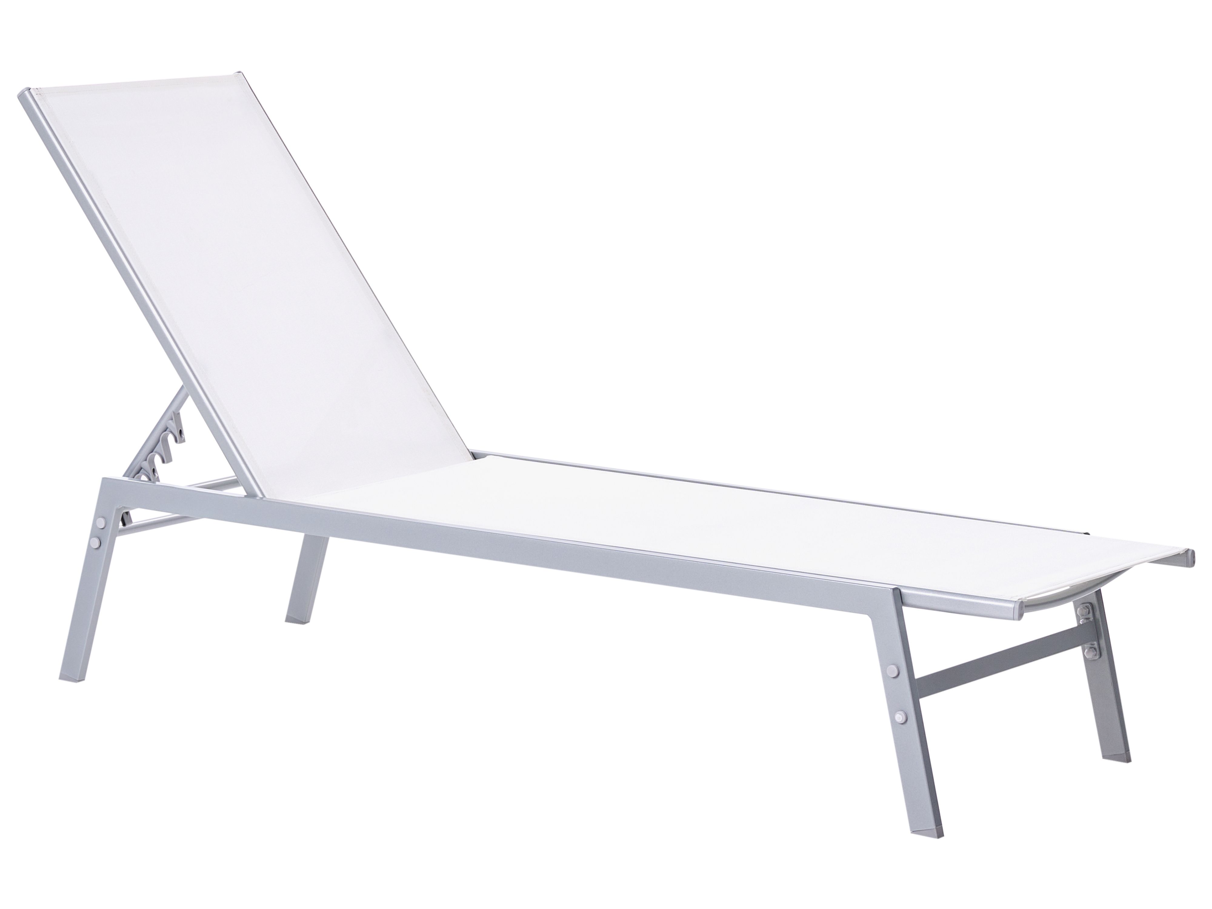Sun Lounger NOLI Reclining Metal White