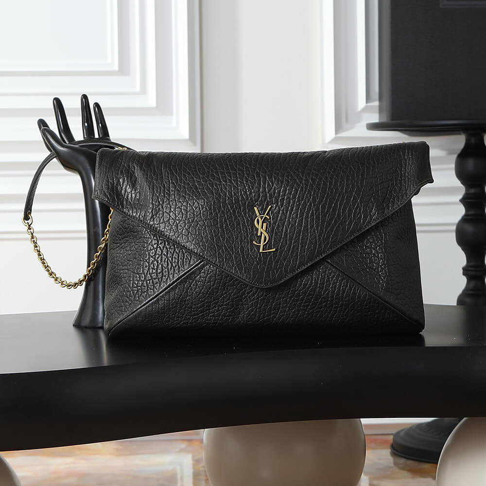 YSL CASSANDRE XXL envelope pouch on chain in lambskin1:1High-quality replica