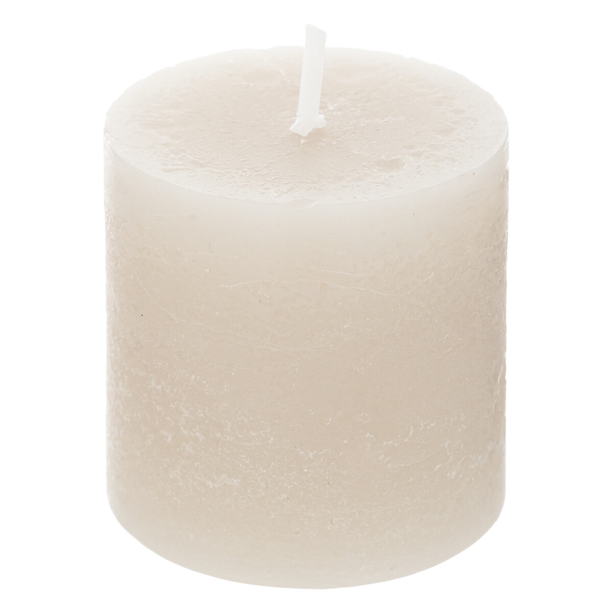 Set of 4 rustic candles Ivory white, 60g