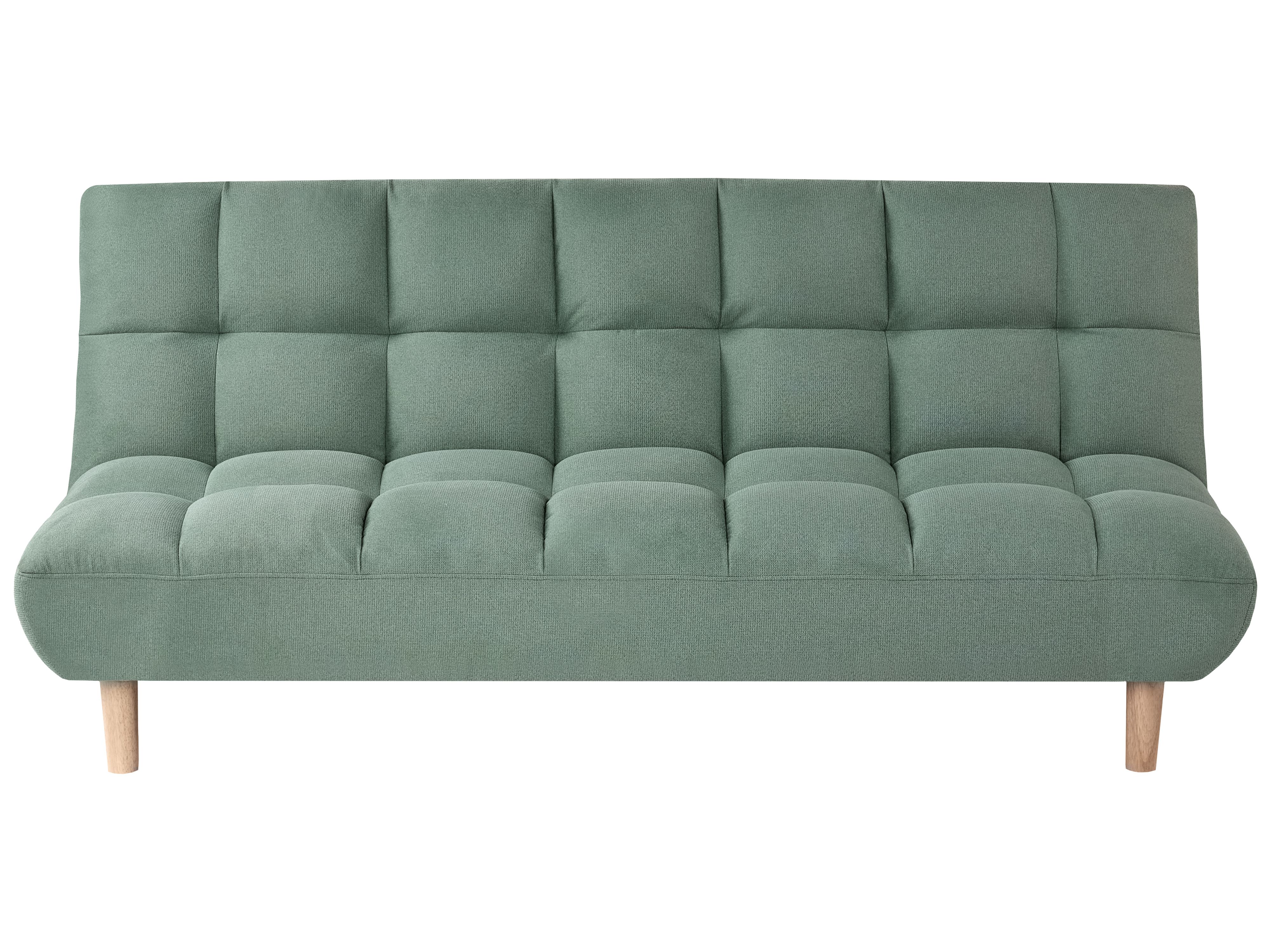 Sofa Bed 2 Seater RISOR Fabric Light Green