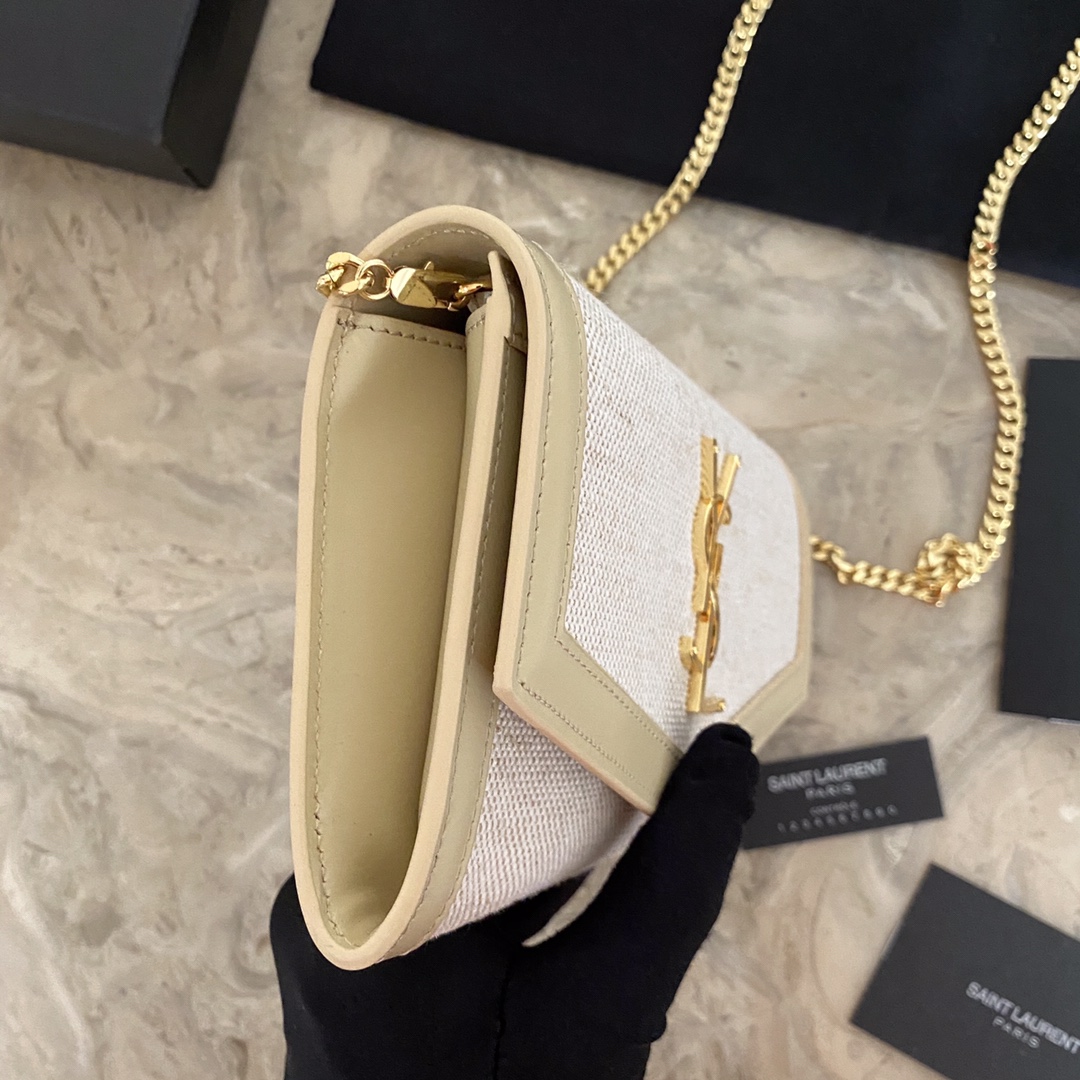 UPTOWN POUCH IN CANVAS AND SMOOTH LEATHER1:1High-quality replica