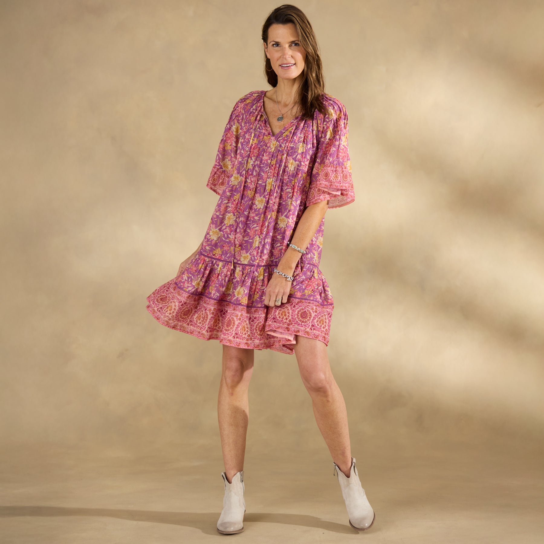 Aisha Printed Dress, Petite - Sundance Clothing