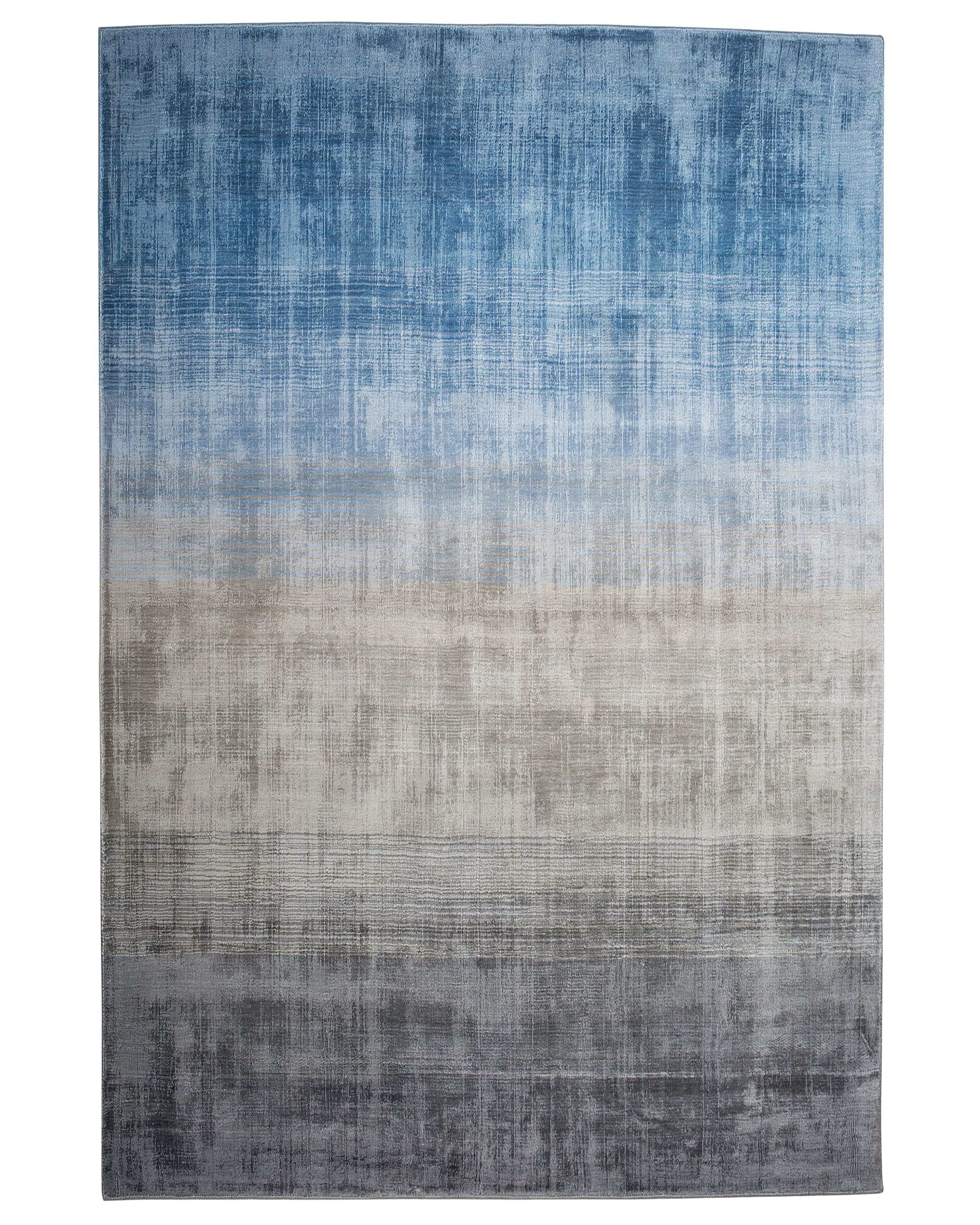 Rug ERCIS Blue 140 x 200 cm Viscose